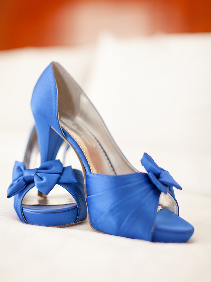 Bride's Shoes at a Middlesex County Wedding