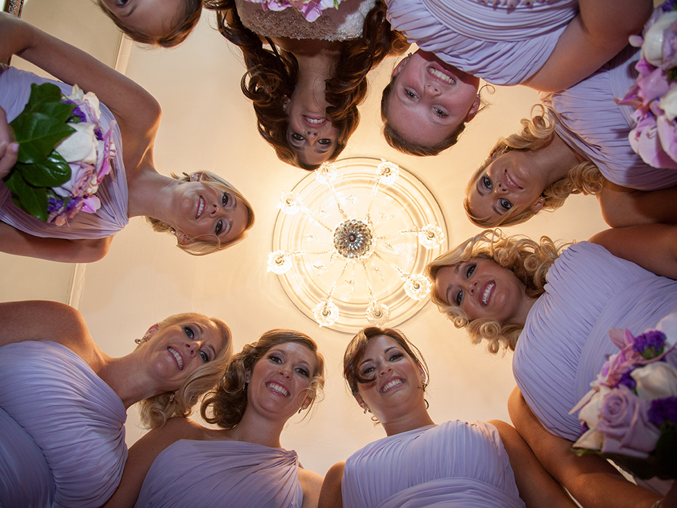Bridesmaids getting ready for a Morris County Wedding