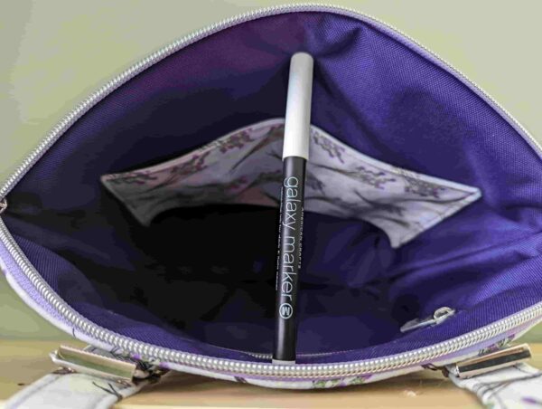 Purple cork purse
